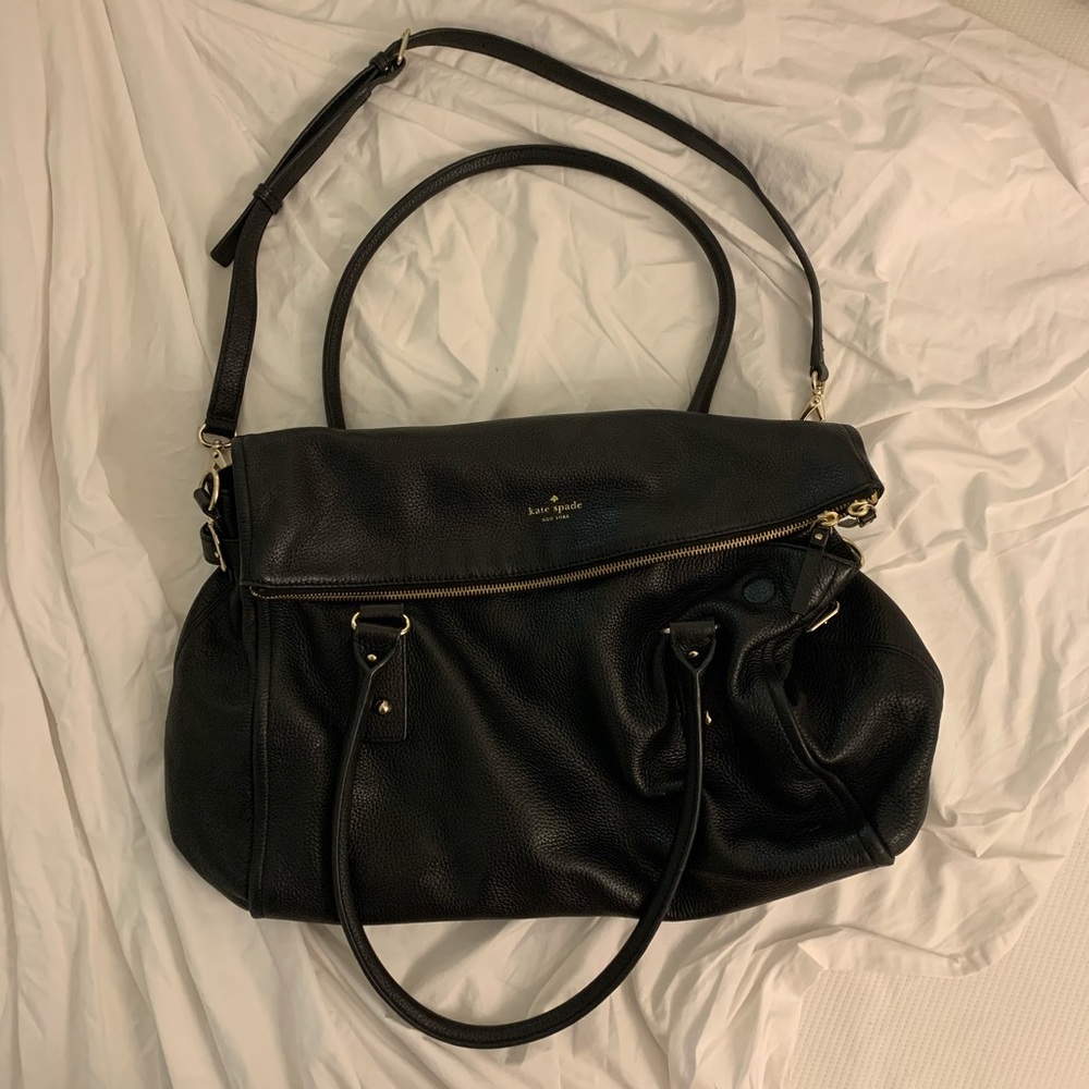 Kate Spade Black Leather Tote